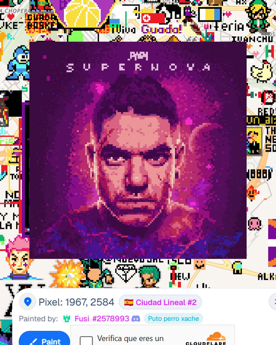 magnosmxoficial's tweet photo. #WPlace : Ni de pedo me aventaría 1 mes haciendo esos pixels, pero igual quería unirme al mame. ❤😂😅 #MagnosEnterprise
#FunFact: A Santaflow lo puse en Madrid, a Norykko en Galicia, a Don Aitor en El Ejido y a DYEM en Guadalajara. 😎😎
#santaflow #dyem #norykko #donaitor https://t.co/EQa30B2tiQ