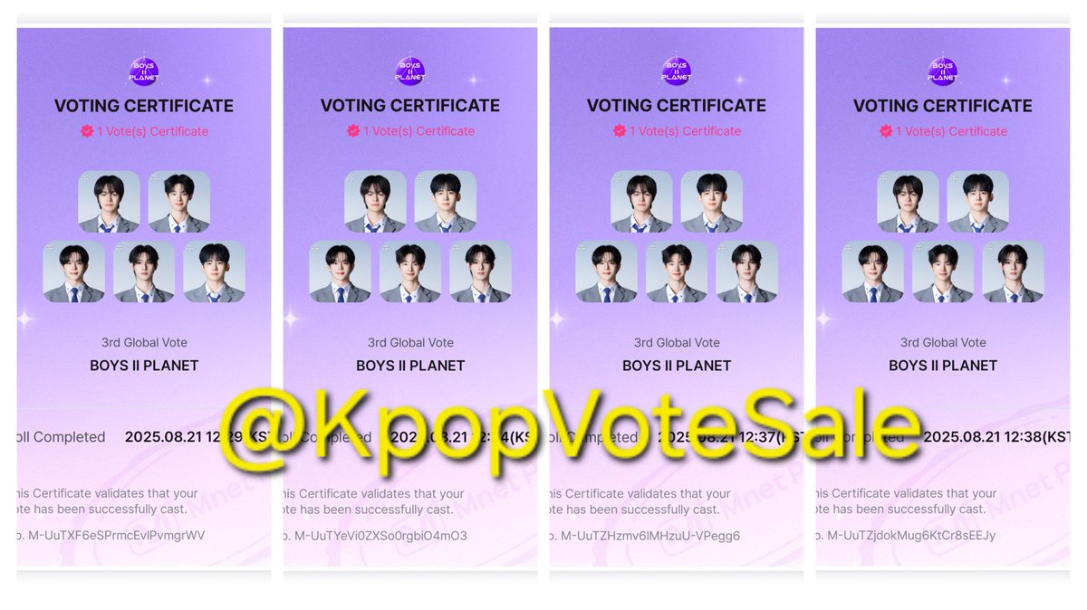 KpopVoteSale's tweet photo. Rt Deal BOYS II PLANET

15🎟 dropped for LEE LEO
Thank you all guys for joining RT deal!

700 🎟 per day 
#LEELEO #KpopVoteSale #Gaproof_Wingsshop #Mnetplus #BOYS2PLANET https://t.co/3vTs1yLuBP