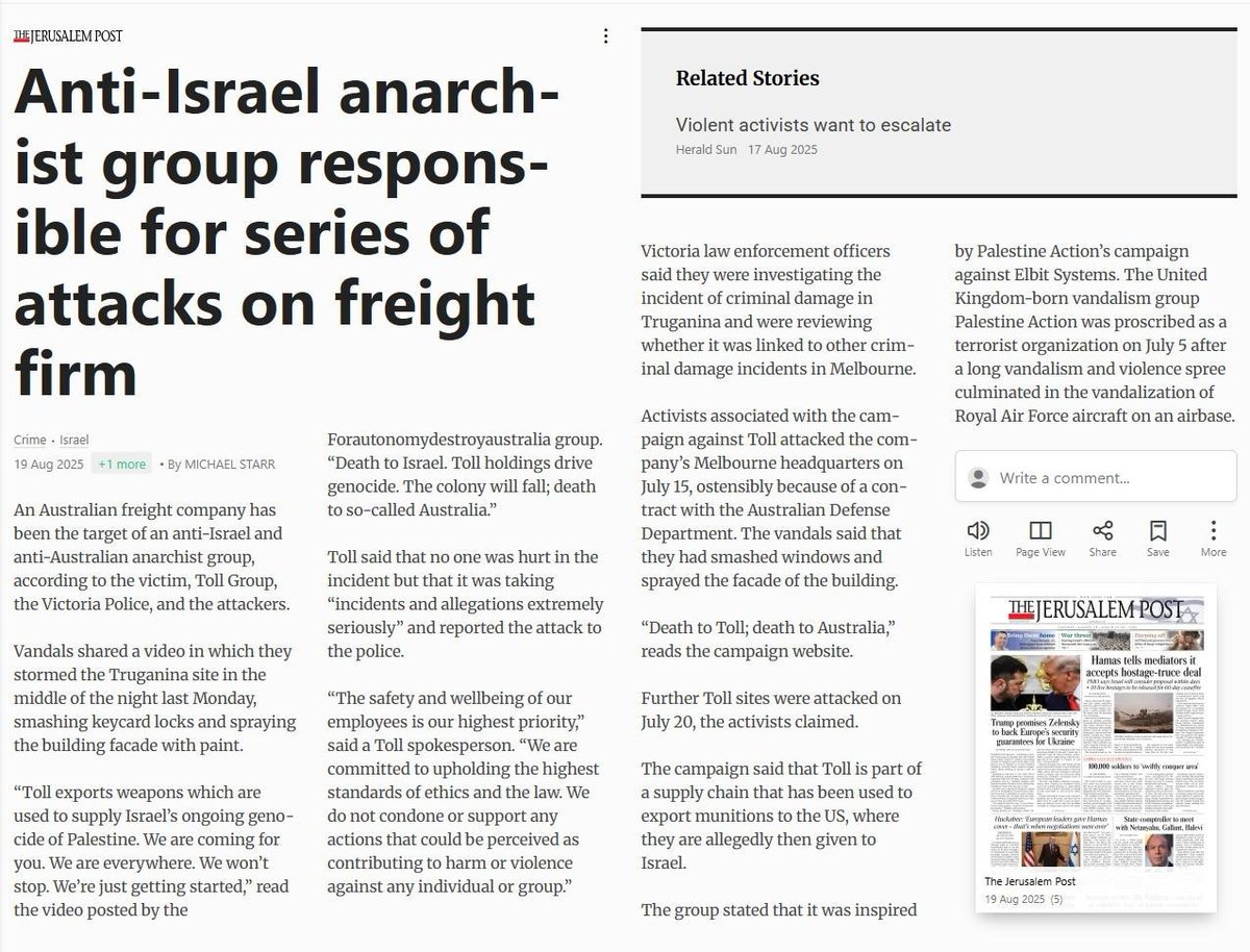 4AutonDestroyOz's tweet photo. Passed onto us! They're getting worried in tel aviv #FreePalestine #LandBack death to toll! #TollGroup https://t.co/knXv9hkchG