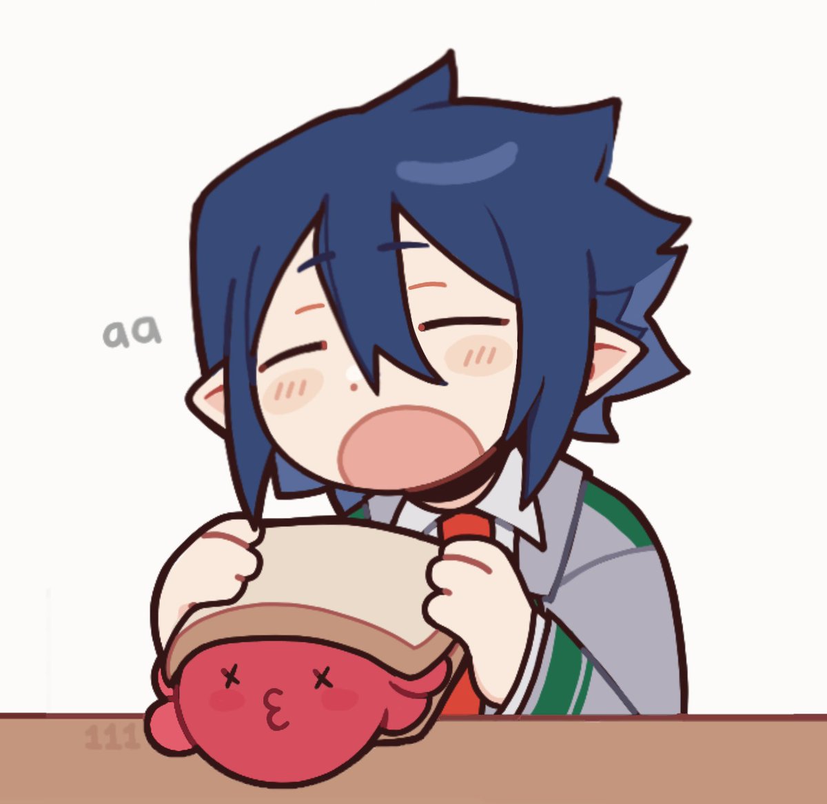 Tamaki's jelly sandwich 🐙
#TamakiAmajiki #MHA #Art