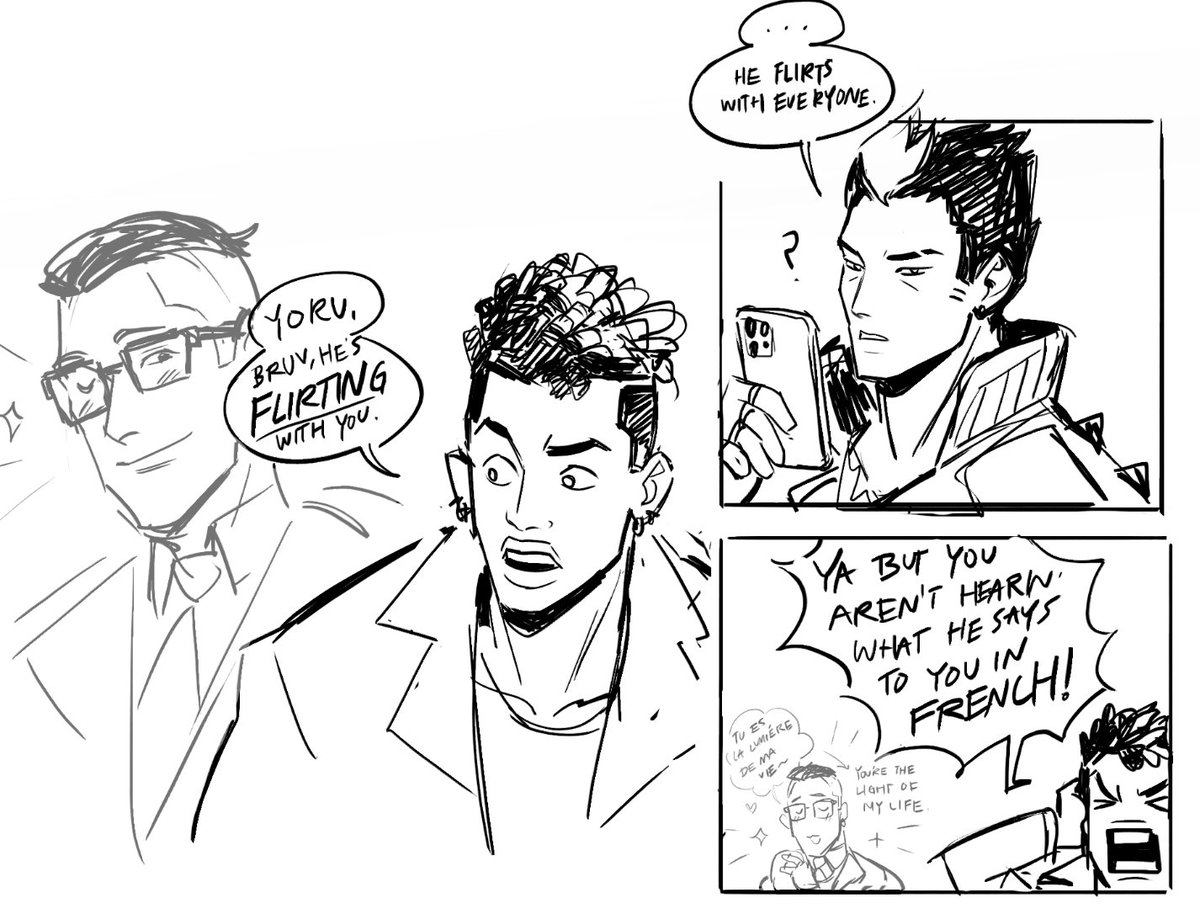i was thinking about phoenix speaking french cuz of his new voiceline and then i thought of this #yomber