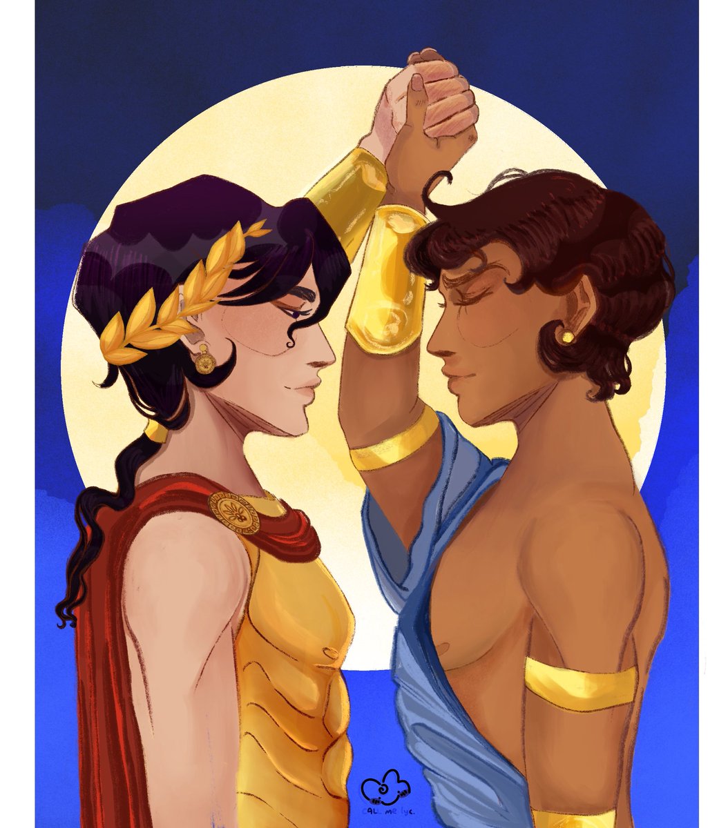 Finally got to do something and went with one of my many saved references so here it is congratulations <a href="/bunniiiblue/">૮꒰ ˶• ༝ •˶꒱ა ♡</a> I hope you don't mind I made em dance bridgerton style #HB2KDTIYS