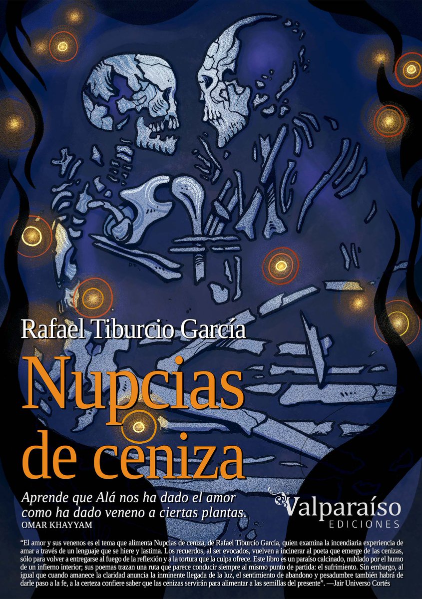 juancorvus's tweet photo. A falta del libros físico, hice unas tarjetitas para promocionar Nupcias de ceniza en la presentación de la FUL 38.

"Cuando la luna es nueva
la negrura borra el horizonte.

No descienden del mar las olas
sino de la misma noche". https://t.co/p5PNeaANwm