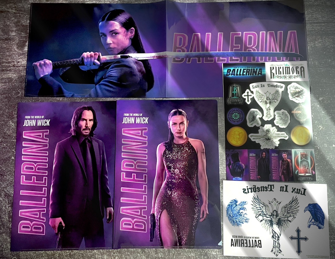 映画バレリーナThe World of John Wickオリジナルグッズ３点 映画バレリーナThe World of John Wickオリジナルグッズ3点