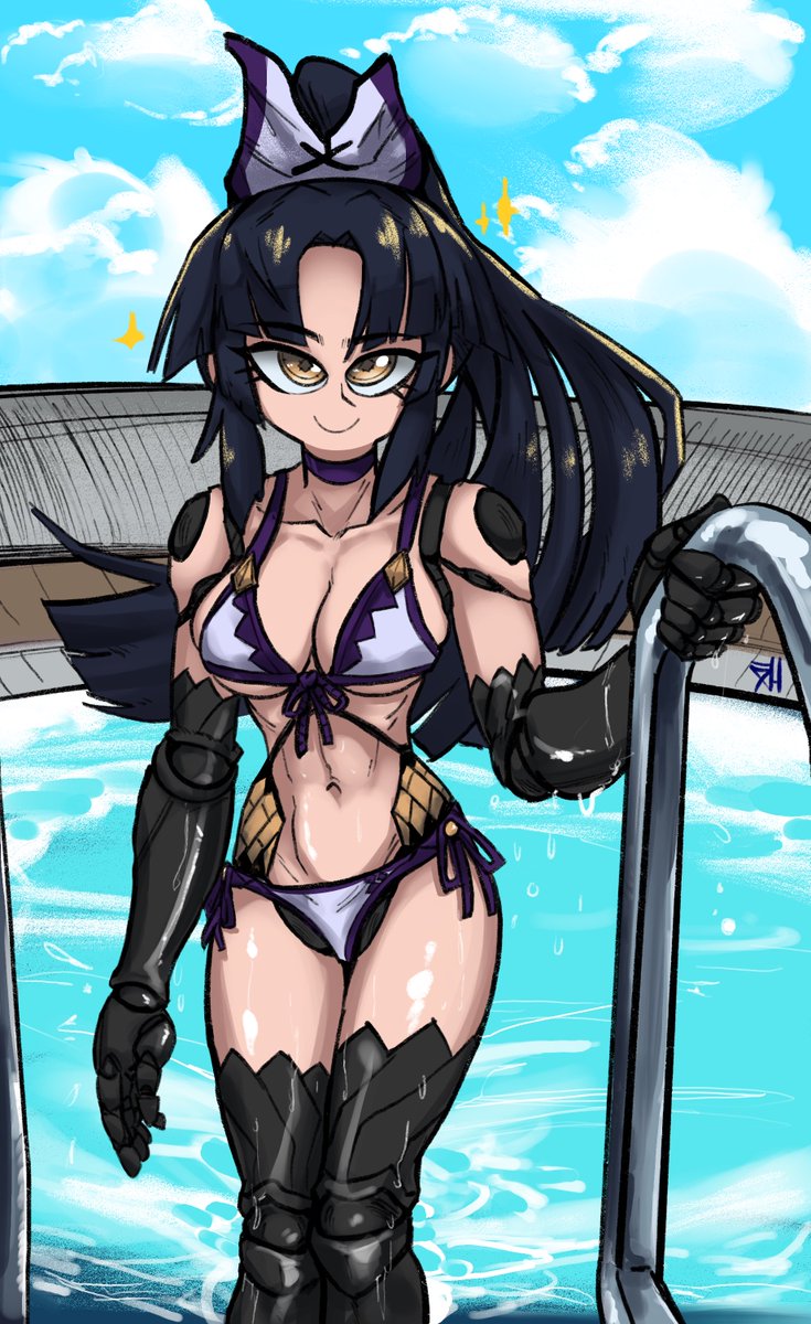 SHarlockmaiden's tweet photo. Danzo enjoying summer 
#fgo https://t.co/QO1y5jlDIL