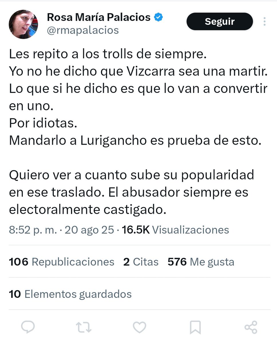 Lo bueno es que todo lo que dice le sale al revés.