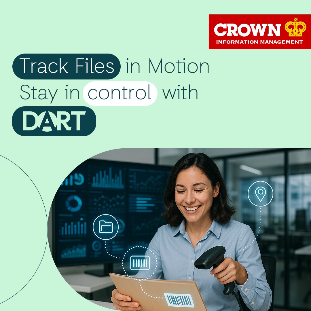 CrownRMS's tweet image. Lost files waste time and disrupt your day. DART tracks every file in real time with barcode and RFID scanning—so you know exactly where everything is.

Know and Deliver on time.
Contact us: crownrms.com/in/contact-us/

#CIMIndia #DART #WorkflowEfficiency #FileTracking…