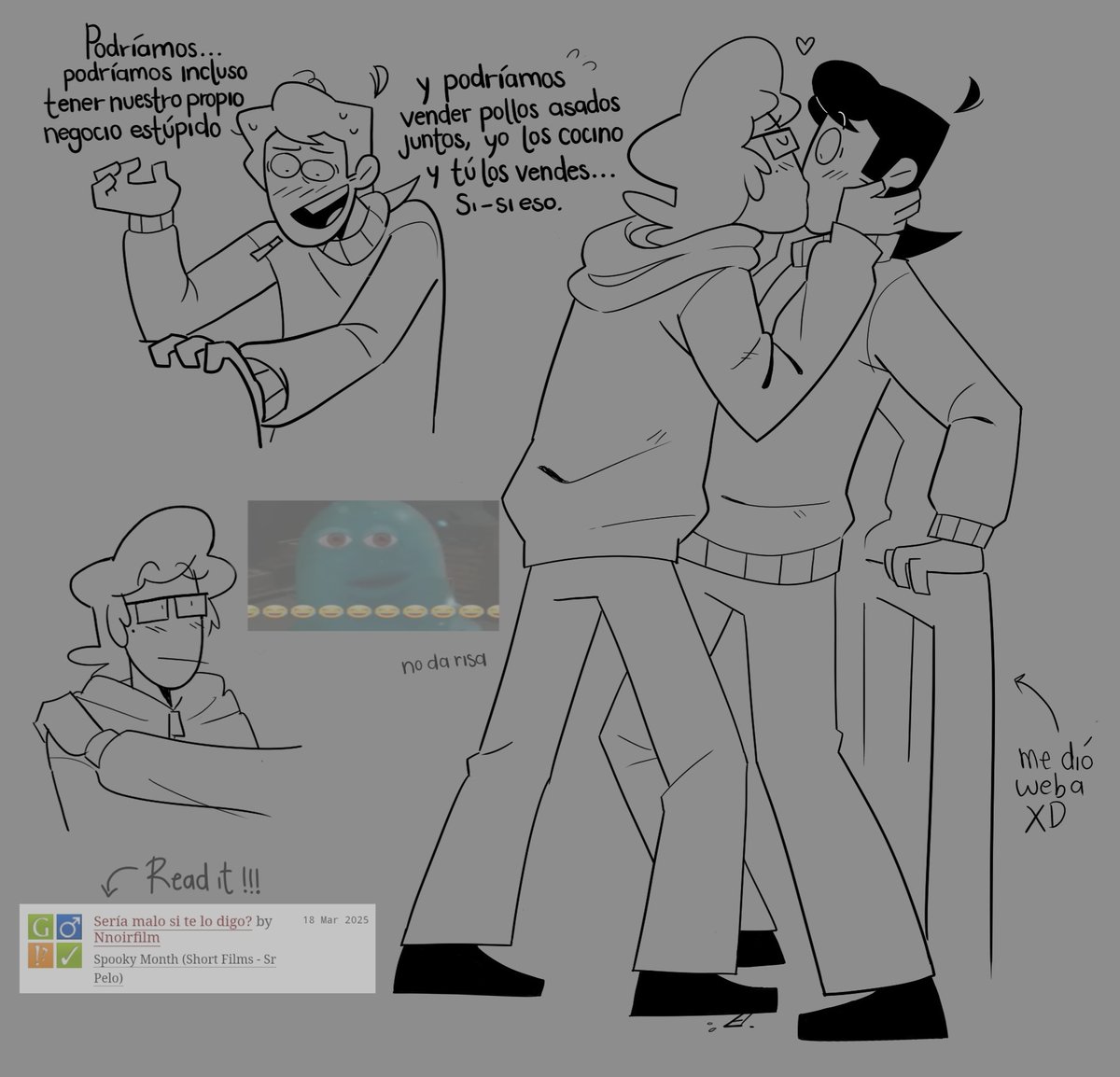 vilm46's tweet image. You should read the fic even tho I spoiled it haha #spookymonth #spookymonthfanart #candycorn