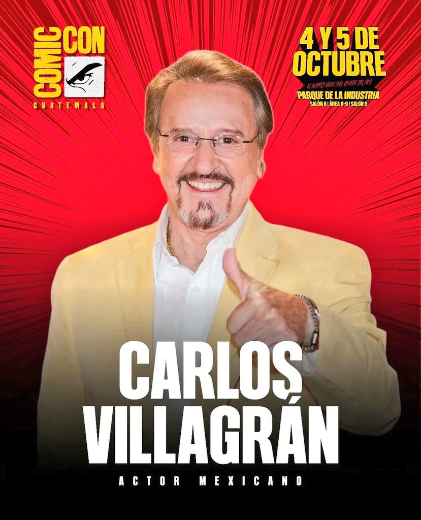 Anuncian presencia de Carlos Villagran, "Quico", en Guatemala.

Participará en el evento Comic-Con.