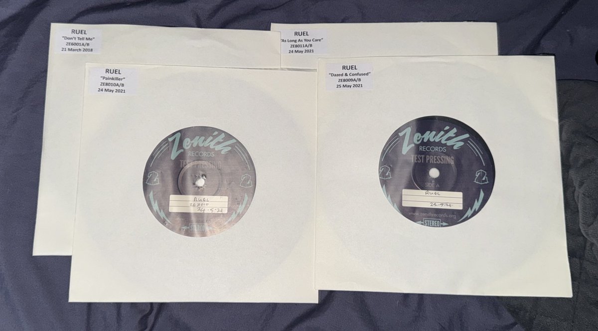 THEY ARIRVED. Through a plug I got test pressings of Ruels Don’t Tell Me and RSD vinyls!!!!

This and the album news, it’s a great fucking day! <a href="/oneruel/">RUEL</a> <a href="/teamoneruel/">TEAM RUEL</a>
