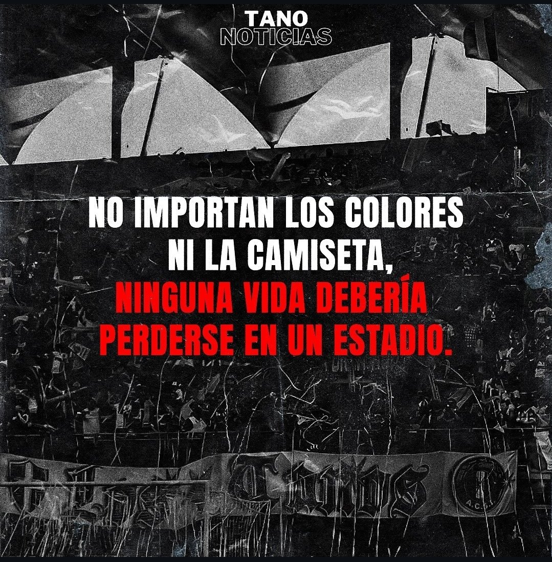 Como medio no podemos quedar indiferentes a lo vivido en Avellaneda. El fútbol es alegría, pasión y familia, jamás odio ni muerte. 💔 Lo de ayer duele y deja una herida imborrable. Ninguna vida debería apagarse en una cancha.

#Independiente #UdeChile #CopaSudamericana