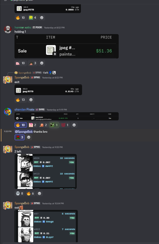 Sponge_Dao's tweet photo. Morning guys 

Yesterday was a solid day for SpongeDao 

🔹 @2021calledback Mainnet Public Mint
0.0051Ξ ➝ 0.01Ξ (almost 2x)

🔹 @pillmoneypodz  Solana Public Mint
0.025◎ ➝ 0.30◎ (12x)

🔹 @MALLOWINCo – Mainnet Public Mint
0.0199Ξ ➝ 0.04Ξ (easy 2x) https://t.co/Can5hUg5ox