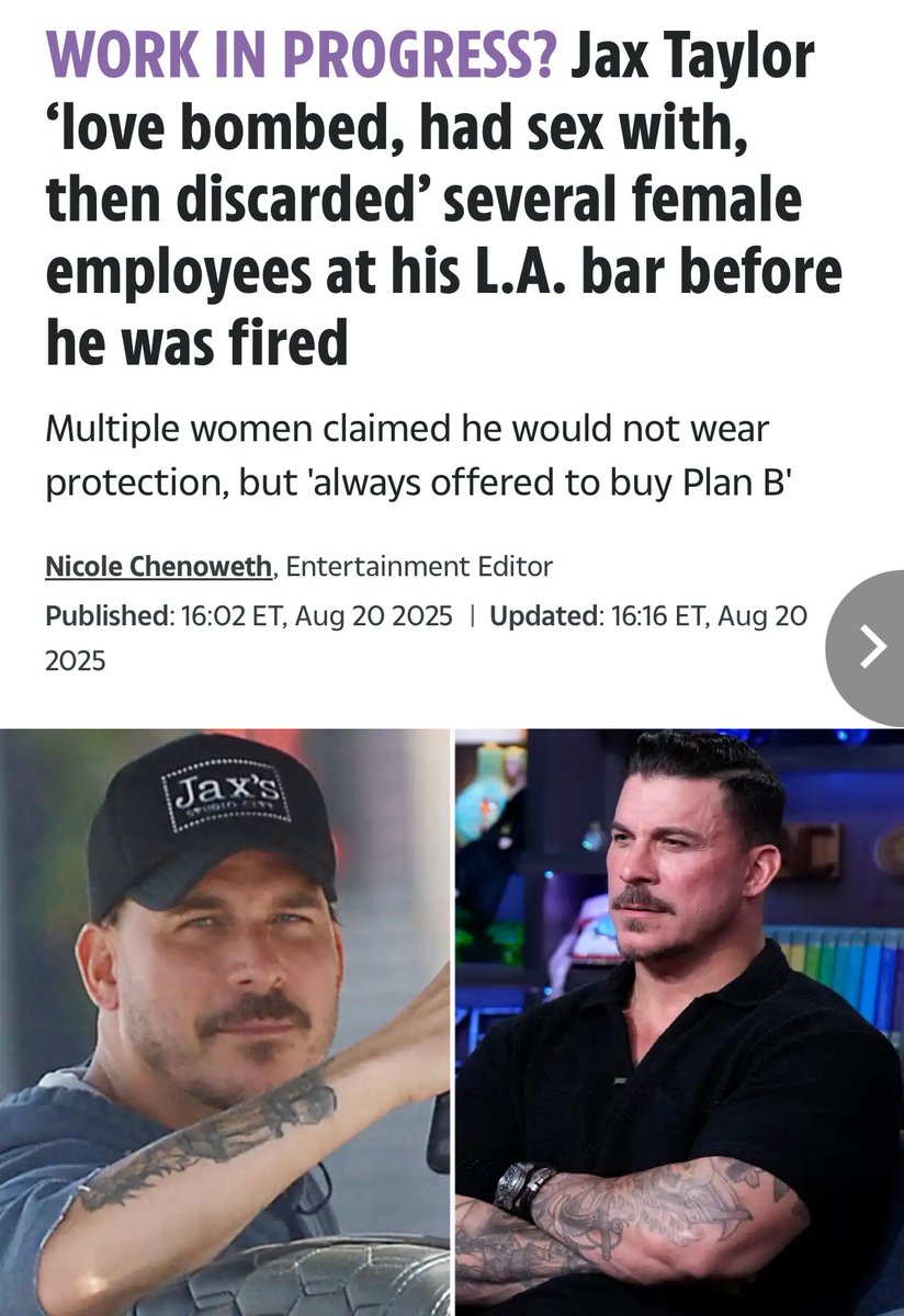 Jax Taylor has been accused of love bombing and sleeping with multiple employees at his bar, with several employees speaking to The U.S. Sun about their experiences.

Employees alleged that Jax used his “power” and “charm” to manipulate them while keeping everything a secret. One