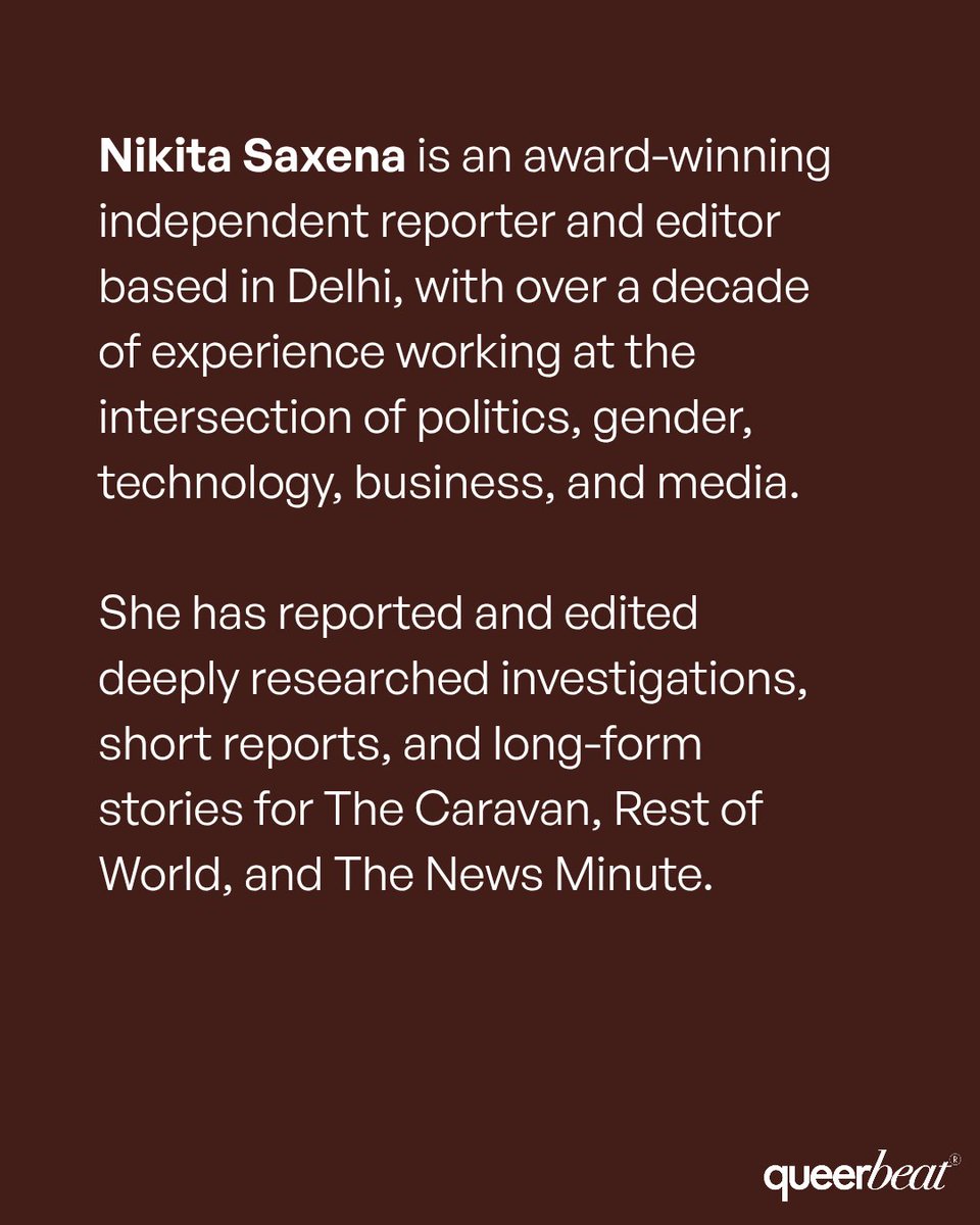 queerbeat_media's tweet image. We are excited to share that @nikita1712 has joined the queerbeat team as a contributing editor.

She will bring her experience in editing long-form stories &amp;amp; work closely with our writers.

Join us in welcoming Nikita &amp;amp; tell us what stories you would like to see on queerbeat! ❤️