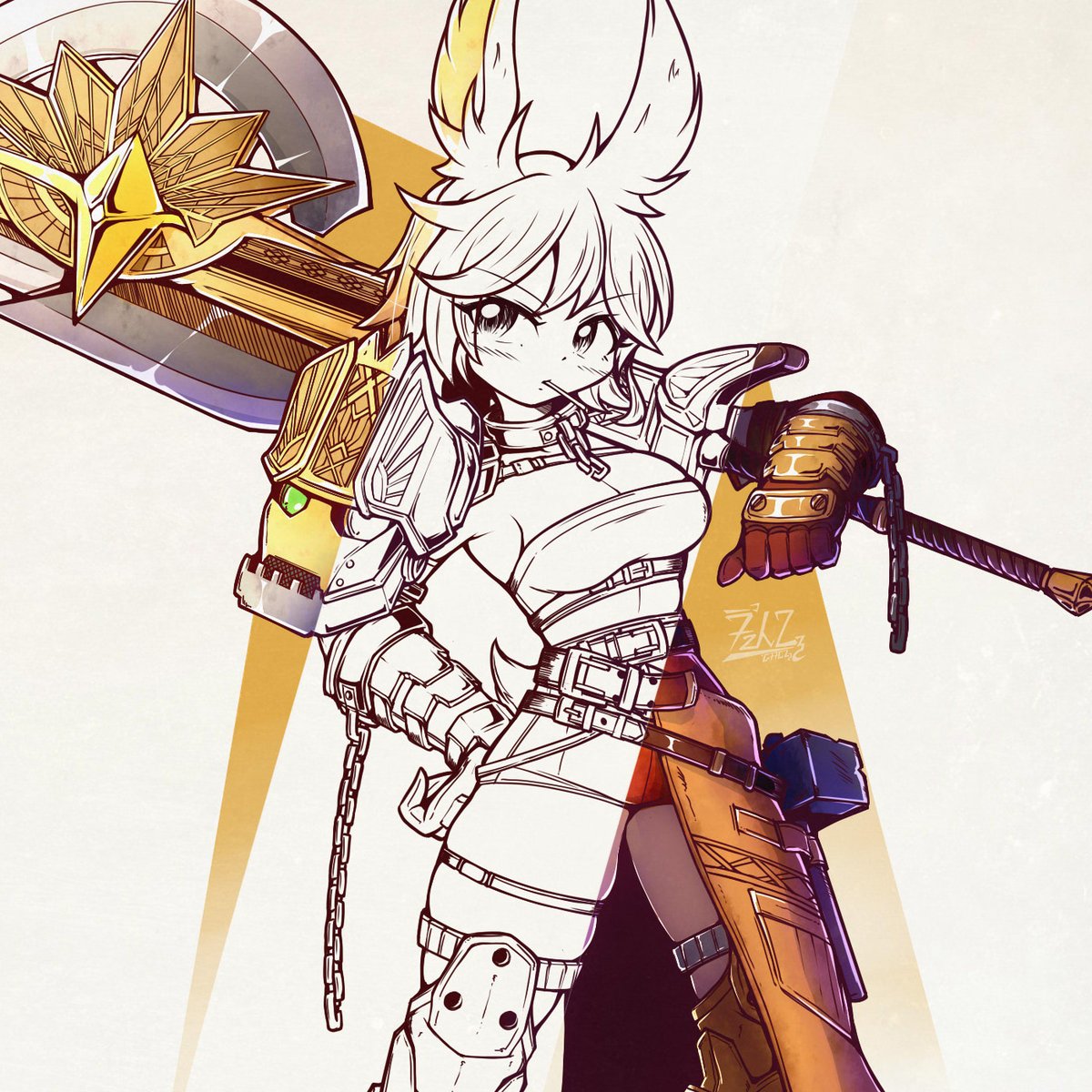 「Showcasing Lines vs. Render!」|H (エイチ) 🈺のイラスト