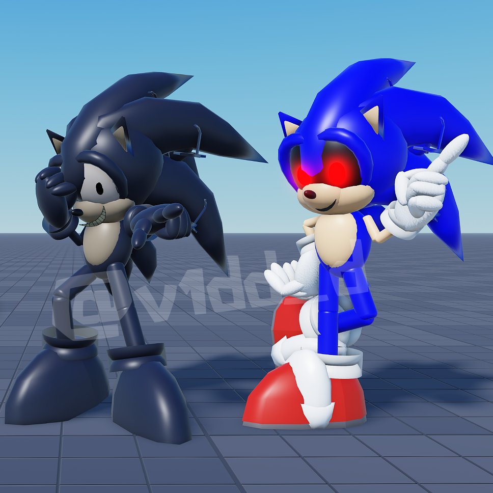 v1dd_d's tweet photo. studio crashed on me when tweaking the rigs. but without further ado:

here's the release of my Sonic.exe &amp; 2017x rigs. make sure to read the "READ ME" script found inside!  

#roblox #SAKTKIA51 #GreenPeppersOnPizza

https://t.co/pnvaIc8Thq

https://t.co/4d2XP4neeI https://t.co/3dL2HIrwXp