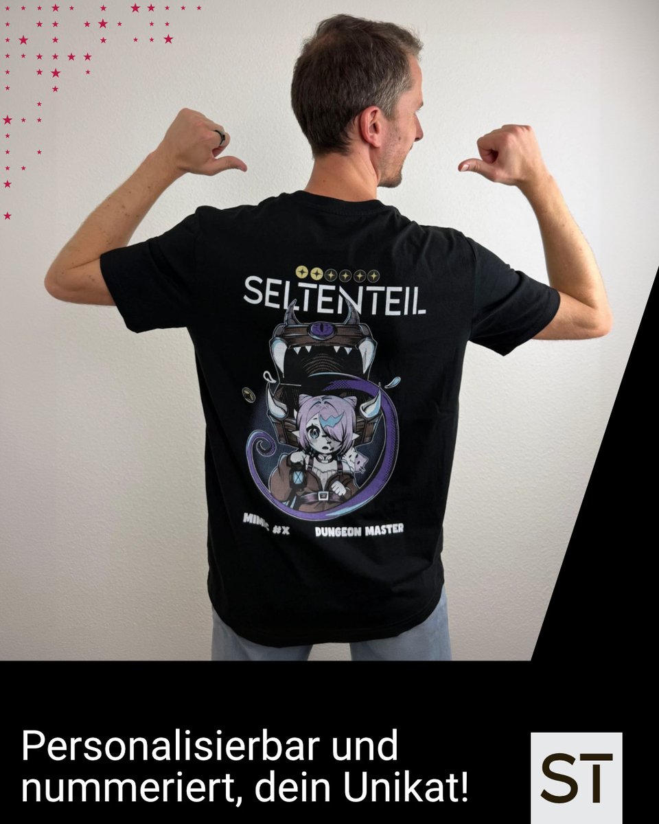 Ein Motiv. Sechs Varianten. Ein Unikat nur für dich.
Code GAMESCOM für kostenloser Versand.
Jetzt auf seltenteil.de 

#RealLifeLoot #SELTENTEIL #MysteryDrop #Gaming #Mimic #Fashion #FashionDrop #GamingFashion #GeekFashion #NerdCulture #CollectorsItem #Legendär #Gamescom