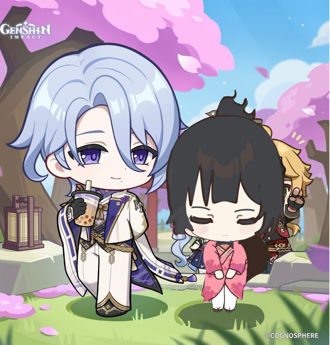 sleepieniku's tweet photo. "ur yumeship isn't canon" Michiko is literally hanging out with his family #Yatchiko #yumetwt https://t.co/9BcJgDhbjs