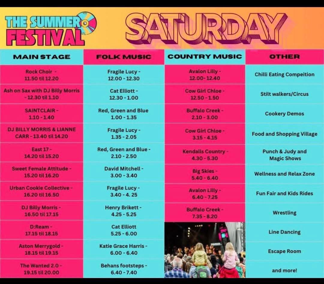 Next gig on the horizon…
Framlingham Beats and Eats Festival - Saturday 23rd Aug
Looks like an interesting line up! Main stage is featuring East 17, Urban Cookie Collective and D Ream. Fun times! 🎹🪗🎶😊