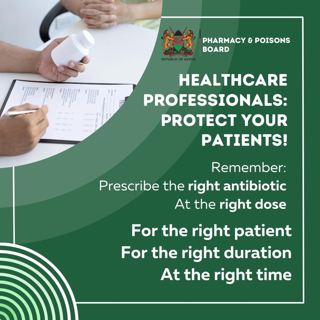 𝐇𝐞𝐚𝐥𝐭𝐡𝐜𝐚𝐫𝐞 𝐏𝐫𝐨𝐟𝐞𝐬𝐬𝐢𝐨𝐧𝐚𝐥𝐬: 𝐏𝐫𝐨𝐭𝐞𝐜𝐭 𝐘𝐨𝐮𝐫 𝐏𝐚𝐭𝐢𝐞𝐧𝐭𝐬!

𝐑𝐞𝐦𝐞𝐦𝐛𝐞𝐫:

Prescribe the 𝐫𝐢𝐠𝐡𝐭 𝐚𝐧𝐭𝐢𝐛𝐢𝐨𝐭𝐢𝐜
At the 𝐫𝐢𝐠𝐡𝐭 𝐝𝐨𝐬𝐞

For the right patient
For the 𝐫𝐢𝐠𝐡𝐭 𝐝𝐮𝐫𝐚𝐭𝐢𝐨𝐧
At the 𝐫𝐢𝐠𝐡𝐭 𝐭𝐢𝐦𝐞