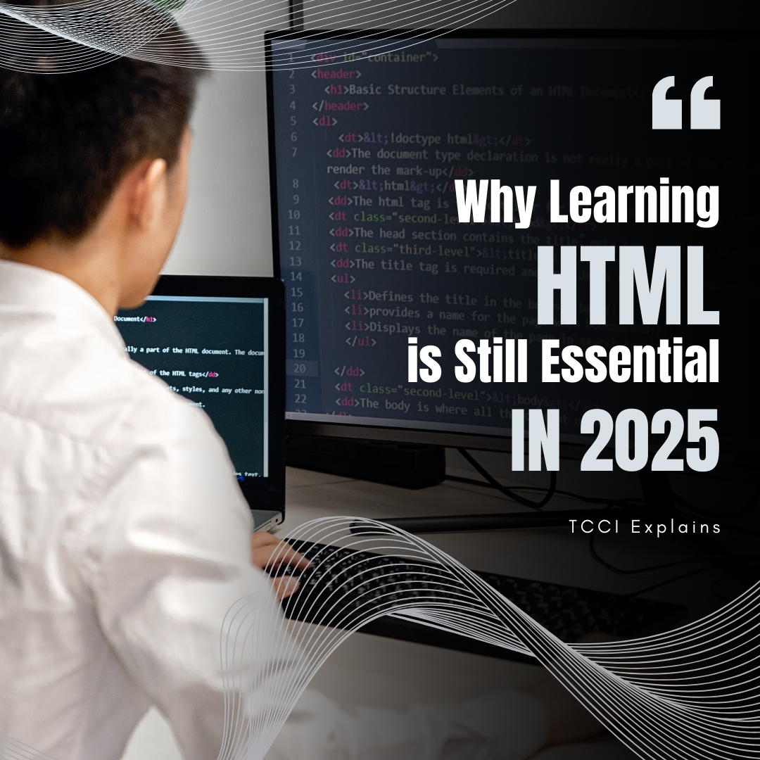 tccicomputer's tweet image. HTML is still a must-learn skill in 2025. Learn it the right way at TCCI, Bopal Ahmedabad with expert guidance and flexible batches.

👉tccicomputercoaching.wordpress.com/2025/08/21/lea…

#LearnHTML #WebDevelopment2025 #TCCIInstitute #HTMLClassesAhmedabad #CodingBasics #DigitalSkills #ComputerClassesBopal