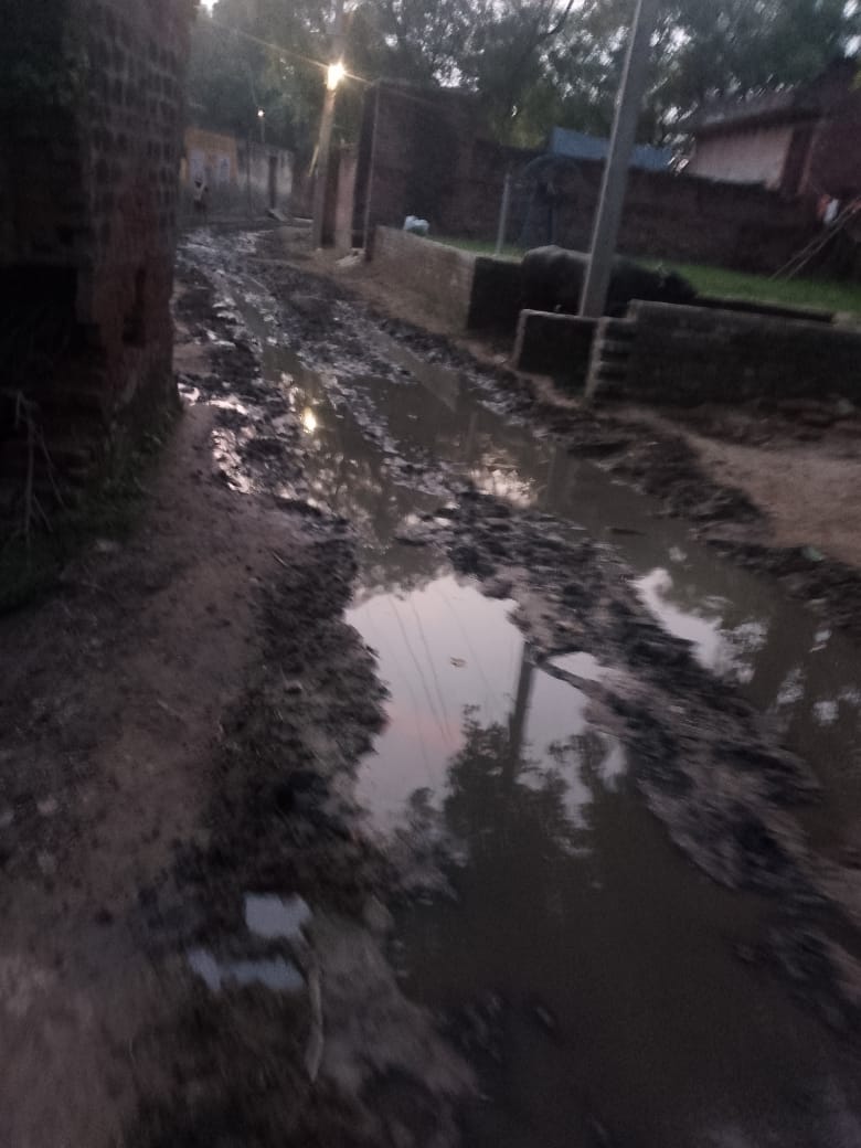 <a href="/DMFarrukhabadUP/">District Magistrate, Farrukhabad</a> <a href="/CMOfficeUP/">CM Office, GoUP</a> <a href="/CommissionerKnp/">Commissioner Kanpur</a> <a href="/InfoDeptUP/">Information and Public Relations Department, UP</a> उत्तर प्रदेश के फर्रुखाबाद जनपद के विकास खण्ड कायमगंज की ग्राम पंचायत रुदायन के गांव नंदे नगला में मुख्य गली की हालत।