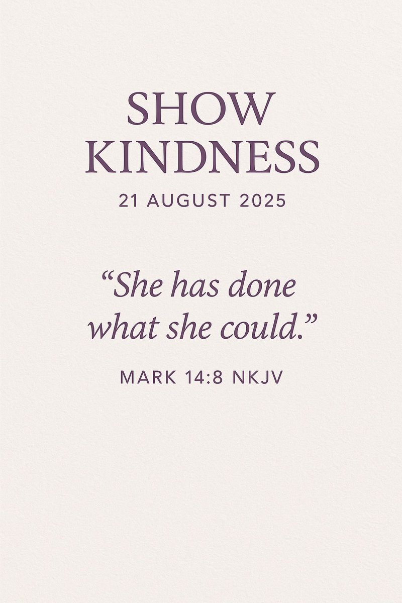 davidlherroux's tweet photo. Kindness doesn’t have to be grand to matter. Do what you can, with what you have, for the glory of God. #TWFT #ShowKindness #FaithInAction Today’s UCB Word For Today:
https://t.co/2fRCE8qnbf https://t.co/KFE7BbiuPK