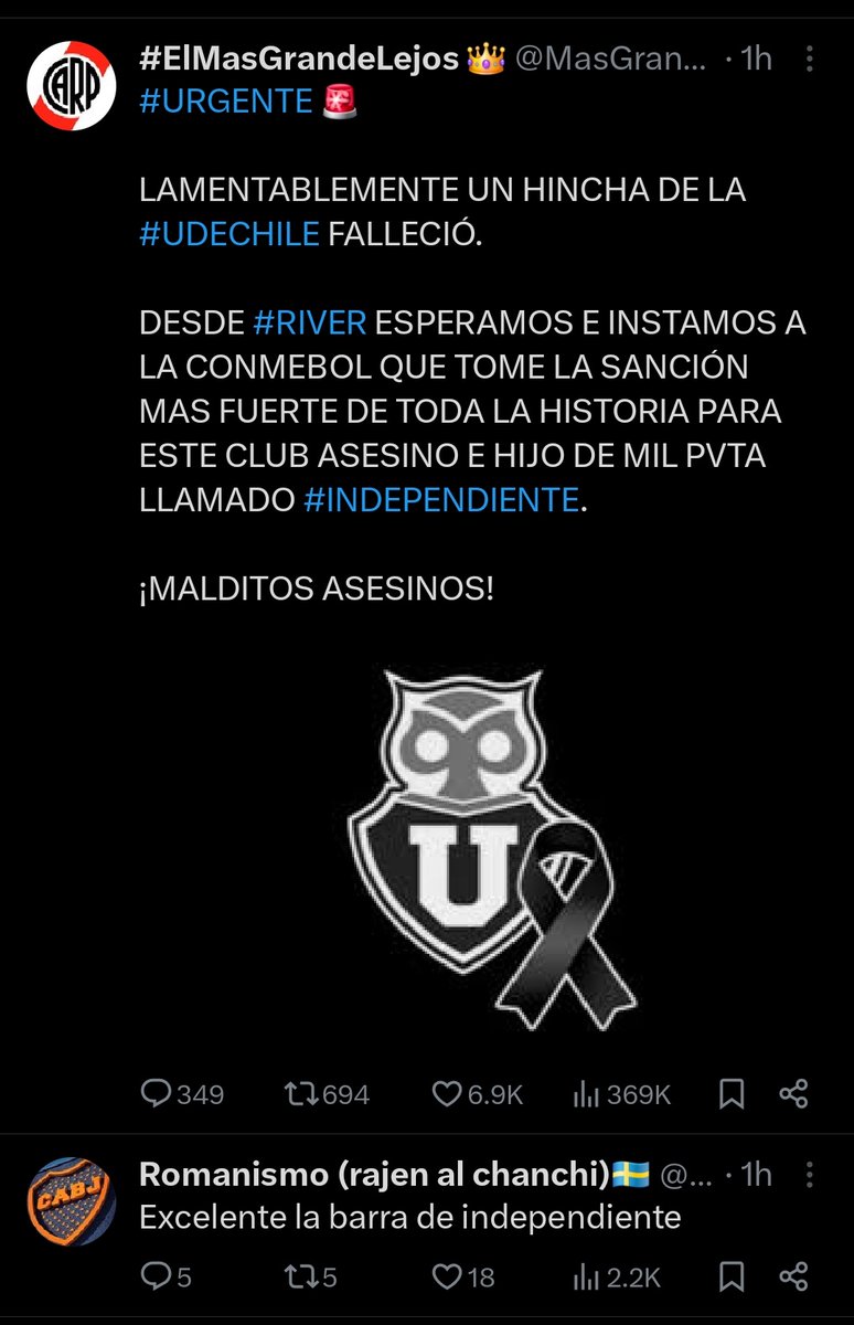 Mojoselu's tweet photo. Uno escribe una carta formal, el otro pone las primeras 5 palabras que imaginó, Uno alardea de ser el más grande sin serlo y el más grande de verdad se apoda cualquier cosa, el de River proclamado en contra de Independiente, el de Boca apoyando a la barra de Avellaneda https://t.co/tiGRLbBNah