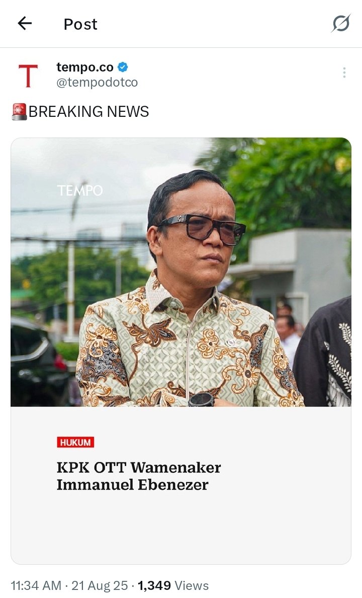 | A K | (@__anakkolong) on Twitter photo NOEL KENA TOWEL |
"DNA termul" memang bedebah politik semua tanpa terkecuali dan jadi kanker dalam tubuh kabinet Presiden <a href="/prabowo/">Prabowo Subianto</a>.
_________
Semoga tidak ada aroma "ganti pemain" seperti OTT di Sumut.
Seperti misalnya ;
"BOBI JADI BABI"
.
.
😁
#FufufafaAibNasional NOEL KENA TOWEL |
"DNA termul" memang bedebah politik semua tanpa terkecuali dan jadi kanker dalam tubuh kabinet Presiden <a href="/prabowo/">Prabowo Subianto</a>.
_________
Semoga tidak ada aroma "ganti pemain" seperti OTT di Sumut.
Seperti misalnya ;
"BOBI JADI BABI"
.
.
😁
#FufufafaAibNasional