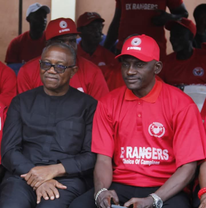 Getor13's tweet photo. @ex_rangers47766 HE Peter Gregory Obi "Okwute Ndi Igbo"and my very humble self Emeka Chimara(Capt Fantastic Aligetor)pays last rest to Iconic and legendary Christian Chukwuemeka Chukwu(MFR)at his Obe, country home recently.Keep resting in the Lord My Boss and Mentor💔😭 https://t.co/CVNpoPMS3N