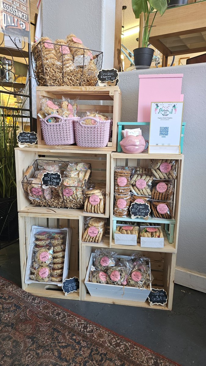 BadABossB's tweet image. Been busy as of late but for good reason... I got my little bakery business inside of a store now and with the potential of 2 others in the near future.. so far 😁 My little sweet spot 🩷(Working on the aesthetic to match the story, so the look will be changing a little bit soon)