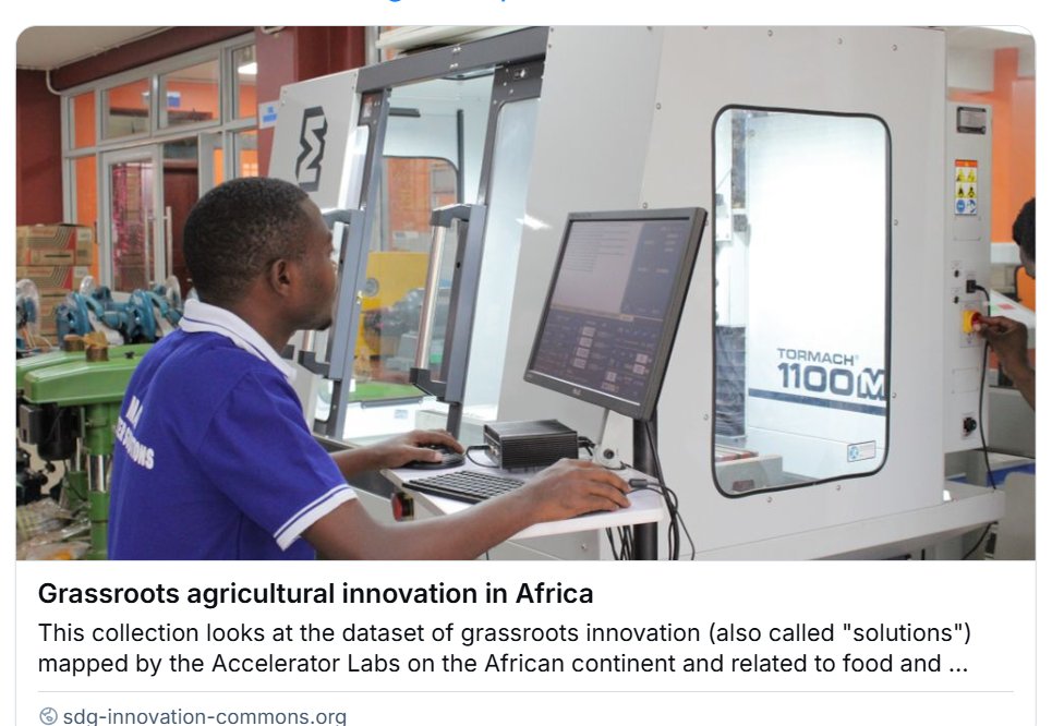 Mapping grassroots agricultural innovation in Africa sdg-innovation-commons.org/next-practices…