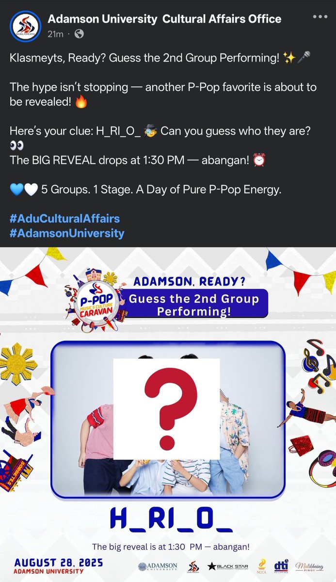 saw the post right away pagkapost pa lang ng Adamson nung isang araw. sabi ko na nandito HORI7ON. shuta ibalik nyo ako sa Adamson. bat nung nandyan ako walang ganyan huhu

#HORI7ON #호라이즌 
<a href="/HORI7ONofficial/">HORI7ONofficial</a> <a href="/HORI7ON_twt/">HORI7ON member</a>