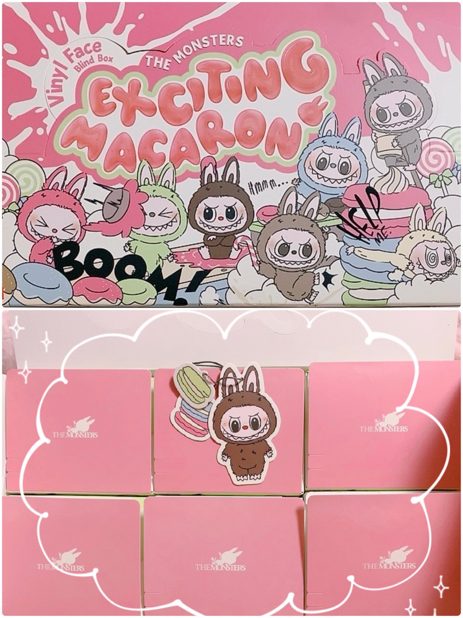 シークレット　POP MART ラブブ Chestnut Cocoa マカロン Labubu The Monsters Exciting Macaron Vinyl Face Series