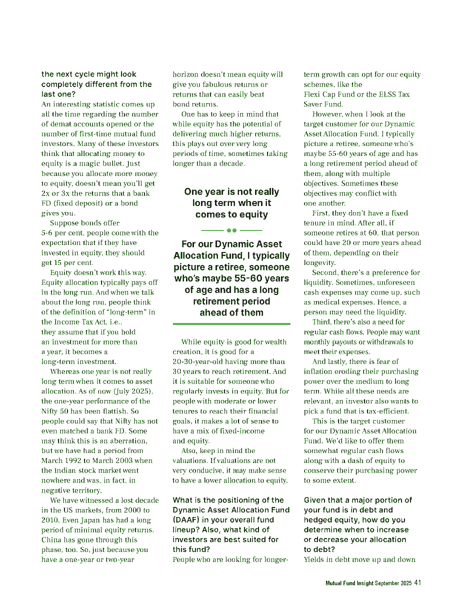 PPFAS's tweet image. CIO @RajeevThakkar elaborates on who Parag Parikh Dynamic Asset Allocation Fund is most suited for:
Conservative investors seeking a tax-efficient, liquid option having the potential to conserve one&apos;s purchasing power. 

.@ValueResearch

Media Disclaimer:
amc.ppfas.com/schemes/riskom…