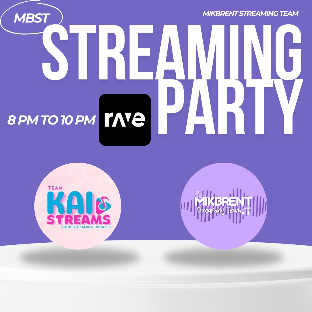 MIKBRENT STREAMING TEAM (@mikbrentst) on Twitter photo π ππ‘π§πππ¦ π« ππππ ππ§ππ¦ ππ’ππππ
MENTies, have you downloaded the Rave app already? ππ
Donβt miss out on our collab with Kaimates!
π TONIGHT β Streaming Party on Rave (hosted by us!)
π TOMORROW β Streaming Party on Stationhead (hosted by Kaimates!) π ππ‘π§πππ¦ π« ππππ ππ§ππ¦ ππ’ππππ
MENTies, have you downloaded the Rave app already? ππ
Donβt miss out on our collab with Kaimates!
π TONIGHT β Streaming Party on Rave (hosted by us!)
π TOMORROW β Streaming Party on Stationhead (hosted by Kaimates!)