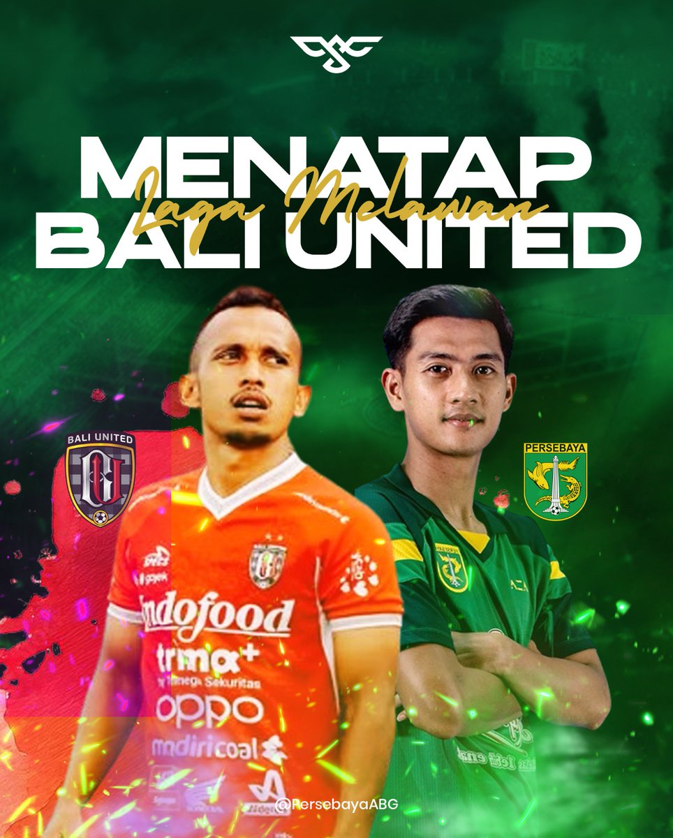 Pertandingan Big Match di GBT
Sebelum Bursa Transfer Pemain Ditutup.

Persaingan Pemain Lokal dan Asing Diantara Kedua Tim akan Menjadi Sorotan.

PERSEBAYA SURABAYA
Punggawa Lokal : Produk Binaan dan Pemain Kelompok Umur Maupun Senior Timnas Indonesia.
Punggawa Asing : Kombinasi