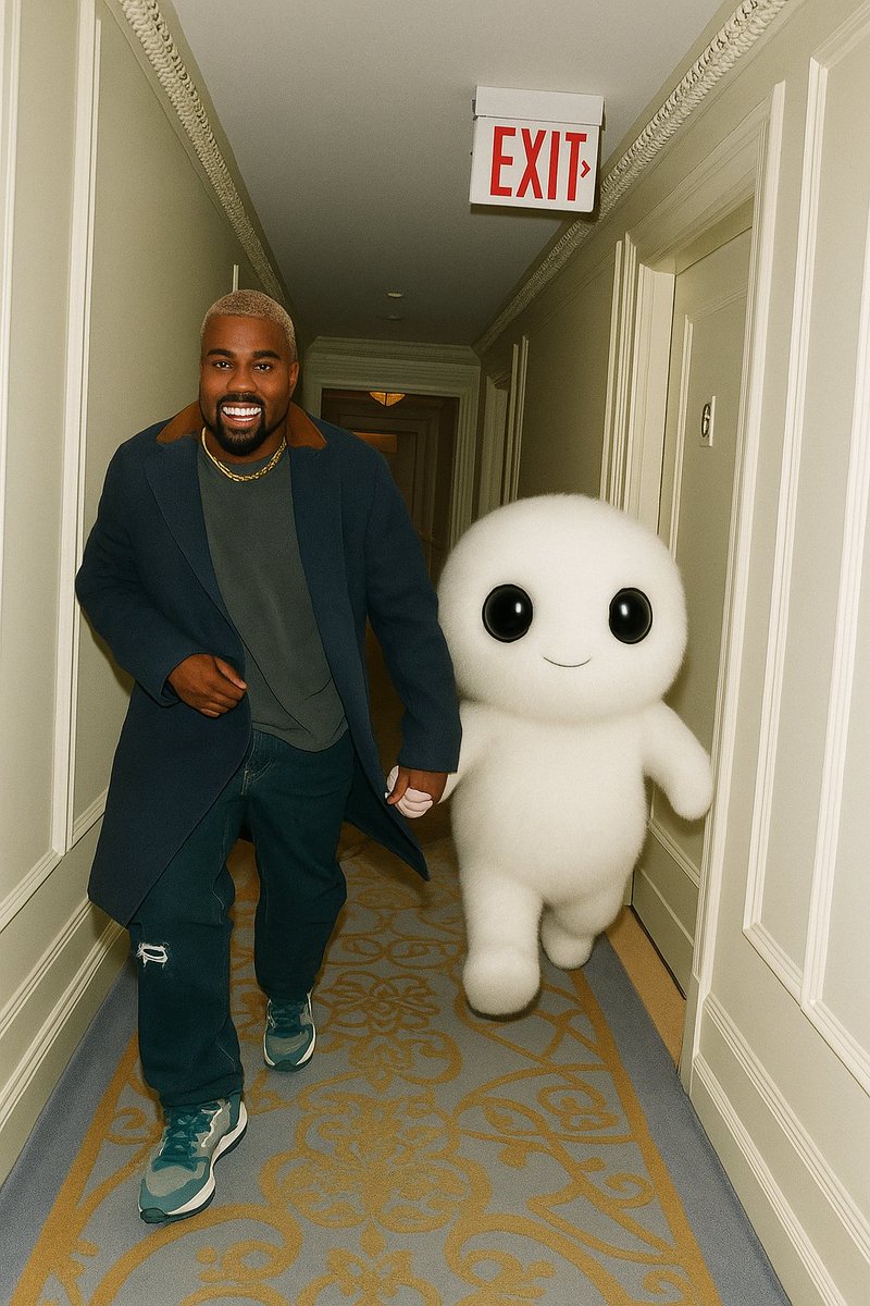 Kanye got a new running buddy