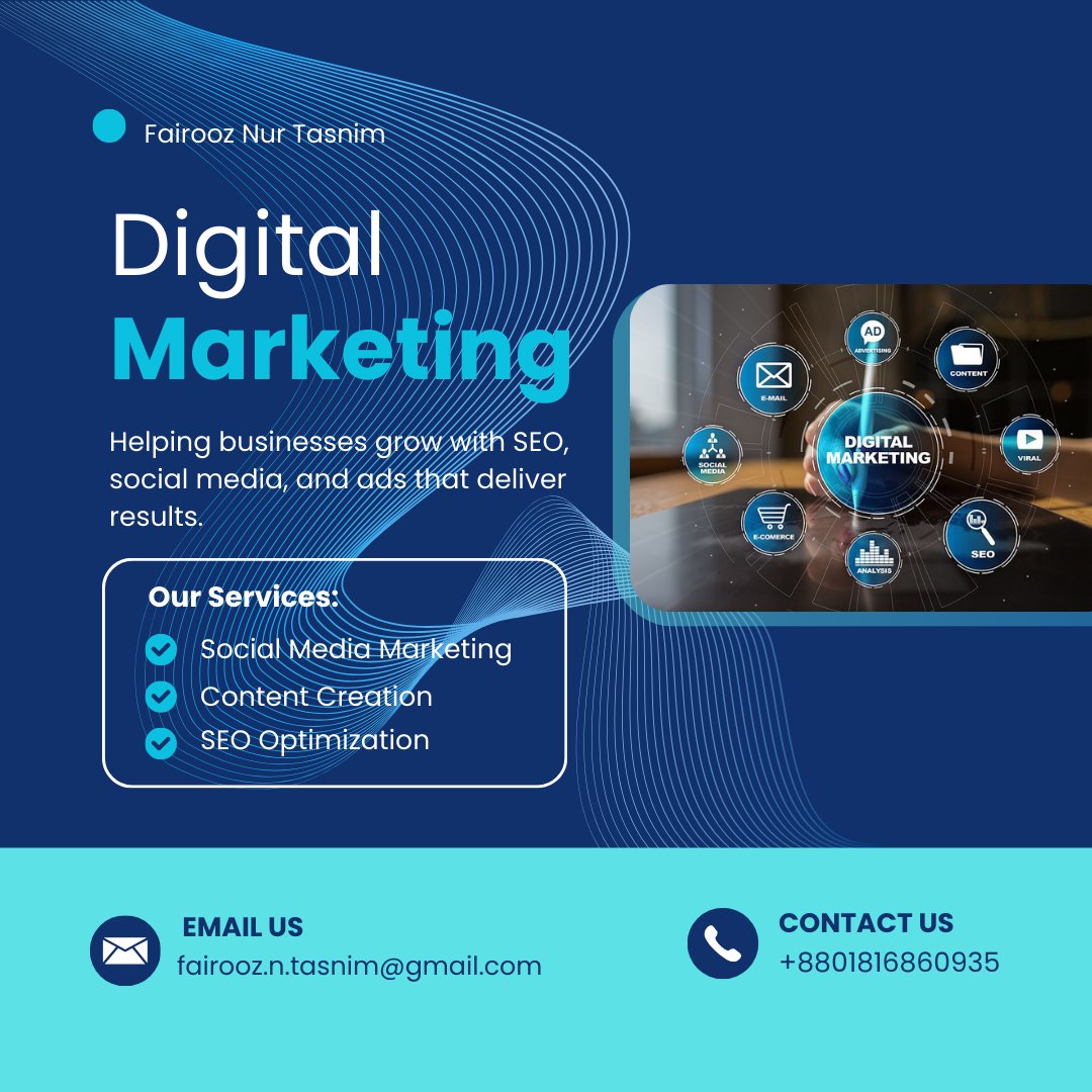 fairoozvisuals's tweet photo. Struggling to get noticed online? 😕
We help brands shine with strategy-driven marketing.
✨ More visibility. More leads. More growth.
👉 DM Fairooz Visuals today. https://t.co/NGgNH9Yzu4