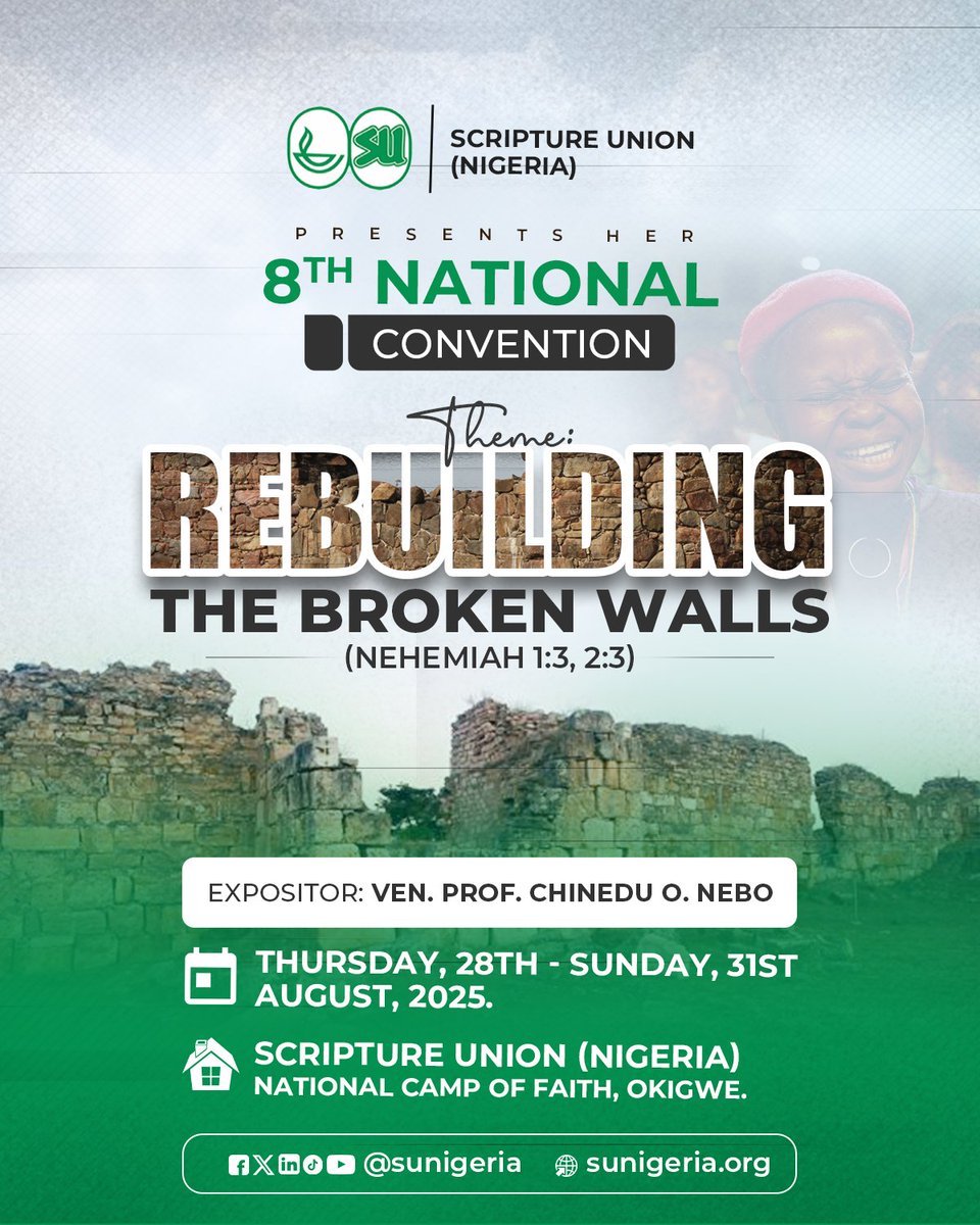 sunigeria's tweet photo. 𝐎𝐮𝐫 𝐍𝐚𝐭𝐢𝐨𝐧𝐚𝐥 𝐂𝐨𝐧𝐯𝐞𝐧𝐭𝐢𝐨𝐧 𝐢𝐬 𝐡𝐚𝐩𝐩𝐞𝐧𝐢𝐧𝐠 𝐧𝐞𝐱𝐭 𝐰𝐞𝐞𝐤! https://t.co/PznrEAmV5D