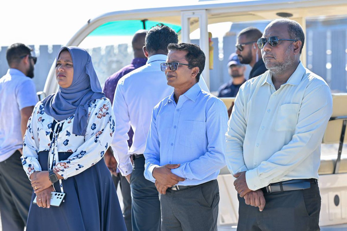 The President's Office (@presidencymv) on Twitter photo President Dr <a href="/MMuizzu/">Dr Mohamed Muizzu</a> attends the groundbreaking ceremony of the new Police Station in AA. Ukulhas. The new facility will support effective policing and enhance community safety.
#RayyithunGaathah #AlifuAlifuVisit President Dr <a href="/MMuizzu/">Dr Mohamed Muizzu</a> attends the groundbreaking ceremony of the new Police Station in AA. Ukulhas. The new facility will support effective policing and enhance community safety.
#RayyithunGaathah #AlifuAlifuVisit