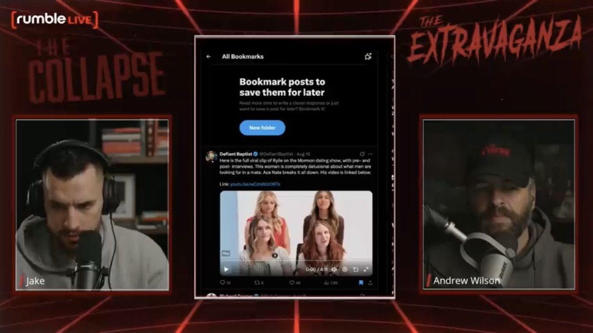 Defiant Baptist (@defiantbaptist) on Twitter photo Pretty cool that <a href="/paleochristcon/">Andrew Wilson</a> and <a href="/jakerattlesnk/">Jake Rattlesnake</a> discussed the first video I tweeted out about Rylie. Great commentary!
Link: youtu.be/JhTppPrKkqk Pretty cool that <a href="/paleochristcon/">Andrew Wilson</a> and <a href="/jakerattlesnk/">Jake Rattlesnake</a> discussed the first video I tweeted out about Rylie. Great commentary!
Link: youtu.be/JhTppPrKkqk
