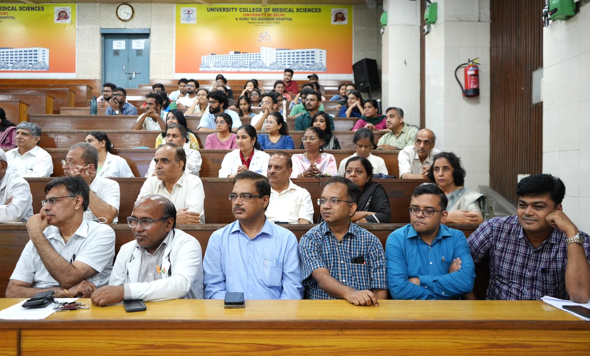 Dr. Anil Kumar, Director, NOTTO, delivered a public awareness lecture on "Angdaan–Jeevan Sanjeevani Abhiyaan" at UCMS &amp; GTB Hospital, Delhi.

Lecture is available on YouTube:

youtube.com/live/TZwFX0bsO…

The session aimed to spread awareness about the life-saving impact of