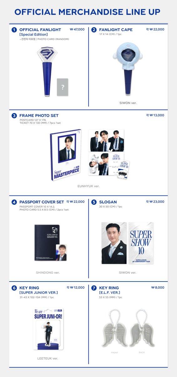 SUPER JUNIOR 20周年 展示会 公式グッズ ウニョク セット① SUPER JUNIOR 20周年 展示会 公式グッズ ウニョク セット① SUPER
