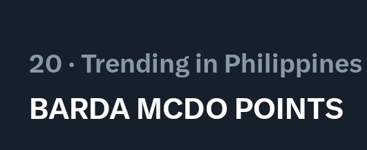 Keep going to the top!

BARDA MCDO POINTS
#MyMcDonaldsRewards 
#MayPointSaMcDo
