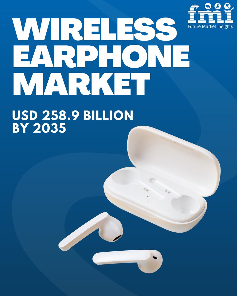 Wireless Earphone Market Analysis

Market rising from USD 91.2B in 2025 to USD 258.9B by 2035 at 11% CAGR.
Leaders <a href="/Apple/">Apple</a>, <a href="/Samsung/">Samsung Electronics</a> and <a href="/Sony/">Sony</a> are driving growth.
Covered by <a href="/Forbes/">Forbes</a>, <a href="/TechCrunch/">TechCrunch</a> and <a href="/BusinessInsider/">Business Insider</a>.

#earpods #MarketTrends #TechnologyNews