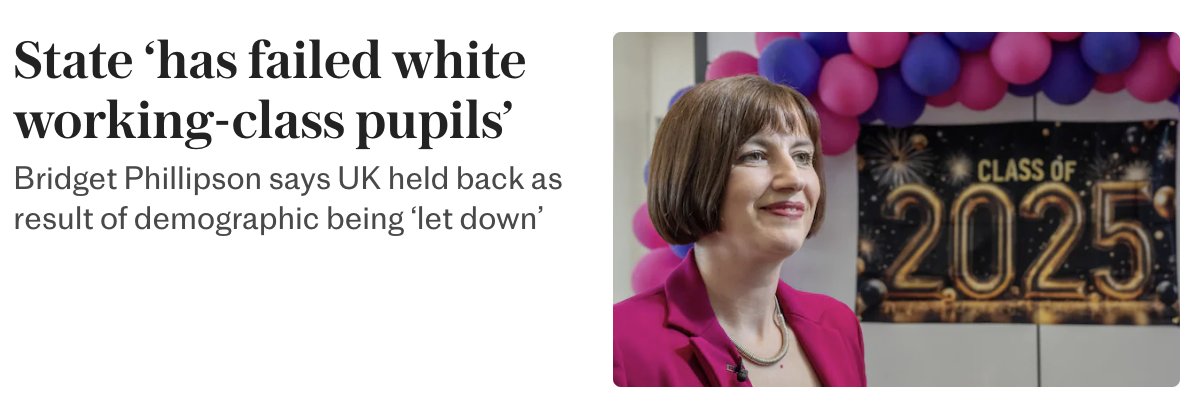 🇬🇧THE WORKING CLASSES WILL RISE AGAIN🇬🇧
Today, Labour claims: The state ‘has failed white working-class pupils’

No. The state has failed working class people. Period

Globalisation killed British industry. Blair's open borders nightmare annihilated working class wages