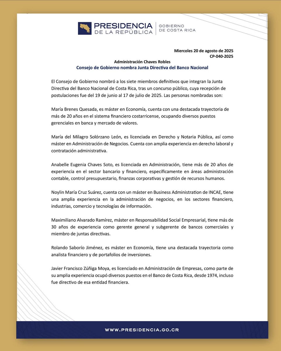 Presidencia mandó este comunicado y lo borró, dos veces de hecho. La versión de la derecha es la final. Notarán una curiosa omisión. Por curiosa quiero decir desoladora por lo miserable.