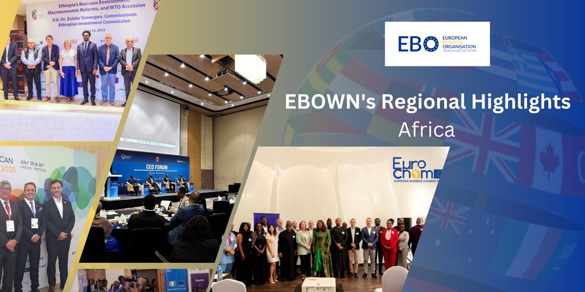 EBOs in Africa are driving stronger EU–Africa ties through policy dialogue, investment forums, and business networking — fostering reforms, sustainable growth, and new opportunities for trade and collaboration across the continent. bit.ly/3Jog5iu