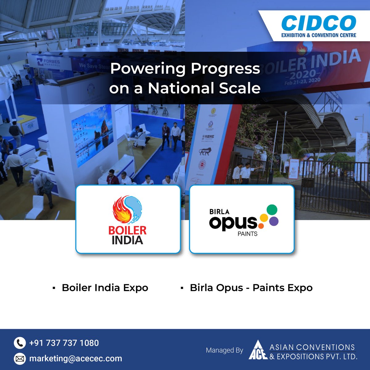 CidcoC's tweet image. From expos to sector-defining conferences, India’s most talked-about events have found their stage at the CIDCO Exhibition and Convention Centre, Navi Mumbai, the preferred hub for leaders across mobility, healthcare, science &amp;amp; more.

#ACEVenue #CECC #MICEIndia